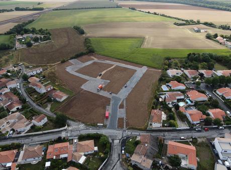 Vue aérienne du programme à Fleur de Ville à Chagnolet