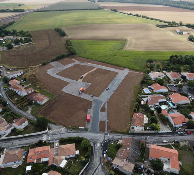 Vue aérienne du programme à Fleur de Ville à Chagnolet